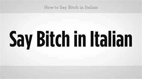 bitch in italian|Italian translation of 'bitch' .